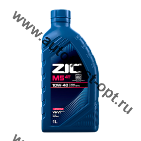 Масло моторное ZIC M5 4T 10W40 SL/SJ бензин, п/синт)  1л