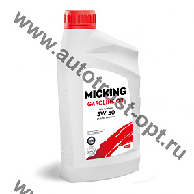 Моторное масло Micking Gasoline Oil MG1 5W-30 синтетич. API SP/RC для бензиновых двигателей 1л