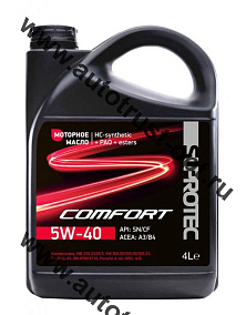 SUPROTEC  COMFORT  5W-40  4л, ACEA A3/B4, API SN/CF 