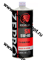 Масло моторное IDEMITSU ZEPRO RACING F-S 5W40 SN 1л синтетическое