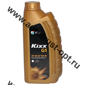 KIXX G1 5W-40 SP/GX7 1л BX /Моторное синтетическое масло для бензиновых двигателей 