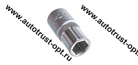 KINGTUL Головка 6-ти гран х  7 мм  1/4"  KT-52507 (аналог ДТ600057)