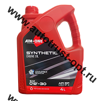 AIM-ONE Fully Synthetic Engine Oil 0W-30, SP/GF-6, 4л (синтетическое моторное масло) 