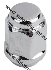 Гайка М 12*1,50*35  конус, ключ 21 мм, ХРОМ (1707)