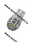 KS Лампа светодиодная T10 12V W2,1-9,5d  2 SMD 5630 диодов, б/ц  LB, линза