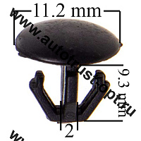 Клипса SKYWAY HONDA CIVIC HYBRID 261 для уплотнительной резинки капота (компл. 25 шт)