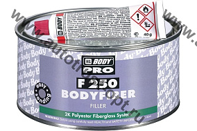 Шпатлевка BODY  PRO F250  FIBER  (0,75 кг) (со стекловолокном)