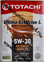 Масло моторное TOTACHI  Ultima EcoDrive L  SN/CF Синтетика  5W30  4л 