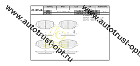 ANCHI Тормозные колодки AC3066C/PN-8004