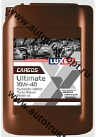 LUXE Масло дизельное CARGOS Ultimate UHPD TURBO DIESEL 10W40 (синт) 20л 