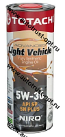 Моторное масло TOTACHI  NIRO LV  Semi-Synthetic SAE 5W30  API SP/SN PLUS  1л 