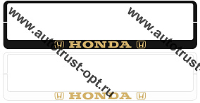 Рамка еврокнижка "Honda" белая (рельеф,золото) РЕ 02 01 00 (1.180Р)