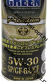 Масло моторное MOLYGREEN PREMIUM 5W30 SP/GF-6A/CF 20л