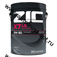 Масло моторное ZIC X7 LS  5W30 API SN/CF, ACEA C3, Dexos2 (универсальное, синт) 20л