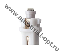 Светодиод 12V T5 1SMD BAX8,7D с патроном WHITE (A12-1,2бц, панель приборов) Маяк