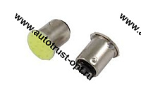 KS Лампа светодиодная 24V 21/5W BAY15d (2конт) COB диод (сплошная заливка), белая (габариты,стоп-сиг