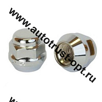 Гайка М 12*1,25*23 конус, ключ 19, хром 