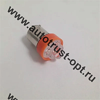 Светодиод 12V T15 3LED BA15S ORANGE (A12-10) Маяк