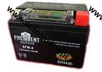 АКБ Мото PRESIDENT INNOVATION 12V  4Ah 6FM-4 IGEL (113*70*85)
