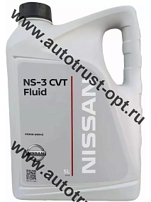 Nissan ATF CVT NS-3 трансмиссионное масло вариаторное 5л (пластик.)