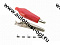 Зажим 8-0026 Red (крокодил 11,6х35,3мм)