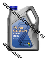 Масло моторное S-OIL BLUE#5 15W40 API CF-4/SG (дизель, п/синт)  4л  