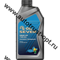 S-OIL 7 GEAR HD 75W90 GL-5  1л
