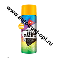 AIM-ONE Краска-спрей флуоресцентная оранжево-жёлтая 450 мл (аэрозоль) SPF-OY1011