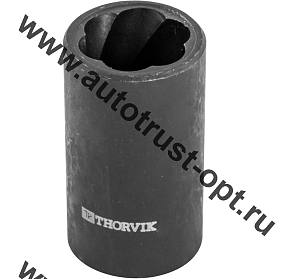 THORVIK Головка торцевая спиральная для поврежденного крепежа 1/2" DR, 19 мм