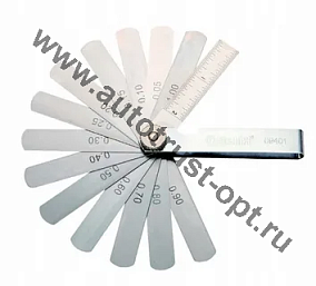 09401 Комплект щупов с линейкой SATA 0,05-1мм 13 пластин 