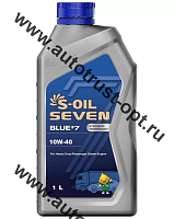 S-OIL  BLUE#7 10W40 CI-4/SL (п/синт)   1л Масло моторное