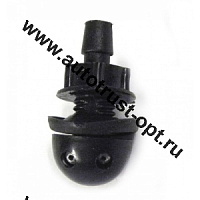 Жиклеры омывателя двойные, круглые на гайках 08537