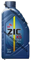 Масло моторное ZIC  X5 10W40  SP/SN Plus (бензин, п/синт)  1л