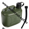 3ton Канистра PROFI  5л ОЛИВКОВАЯ для топлива в комплекте с крышкой и лейкой