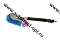 AUTOVIRAZH Щетка для мытья а/м под шланг с краном 45 см с мягкой ручкой (AV-2181)
