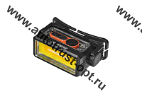 FOCUSray Фонарь налобный акку 18650 1200мАН 200 люмен, цифровой дисплей, USB кабель 