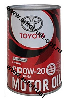 Масло моторное Toyota Motor Oil 0W20 API SP/GF-6A (бензин, синт) 1л