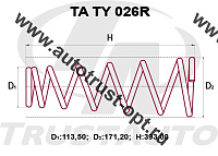 Пружина ТrustАuto TATY026R (48231-3H111) 