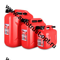 3ton Канистра PROFI  5л КРАСНАЯ для топлива в комплекте с крышкой и лейкой