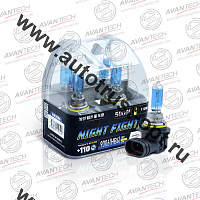 AVANTECH  Лампа высокотемпературная HB4  12V55W (110W) 5000K (AB5006) комплект 2 шт голуб.