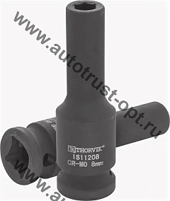 THORVIK Головка торцевая ударная глубокая 1/2" DR,  8 мм