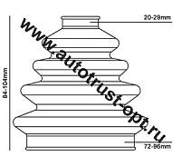 BAILCAST "Duraboot" DBC700 Чехол защиты ШРУС/FB-2174