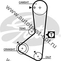 Ремень ГРМ T-089 (122ZLB19) GATES