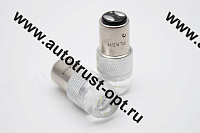 1157-6W-C FLASH  красная 12V/24V  2-х конт.с цоколем (1шт)