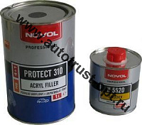 NOVOL Грунт акрил. 4+1 (серый) HS-310 1л+0,25л отвердитель