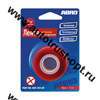 ABRO  Лента двухсторонняя монтажная прозрачная 08мм х 1,5м