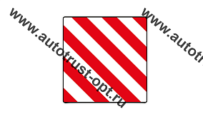 Знак "Крупногабаритный груз" на металле (односторонний)