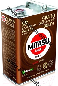 Масло моторное MITASU GOLD Plus SP 5W30  4л синтетическое для бензиновых двигателей MJ-P01/4
