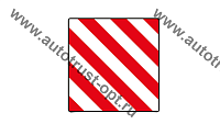 Знак "Крупногабаритный груз" на металле (двухсторонний)