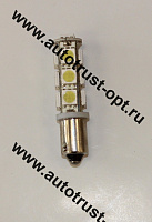 Светодиод 12V T8 13SMD BA9S WHITE (A12-4, габарит) Маяк